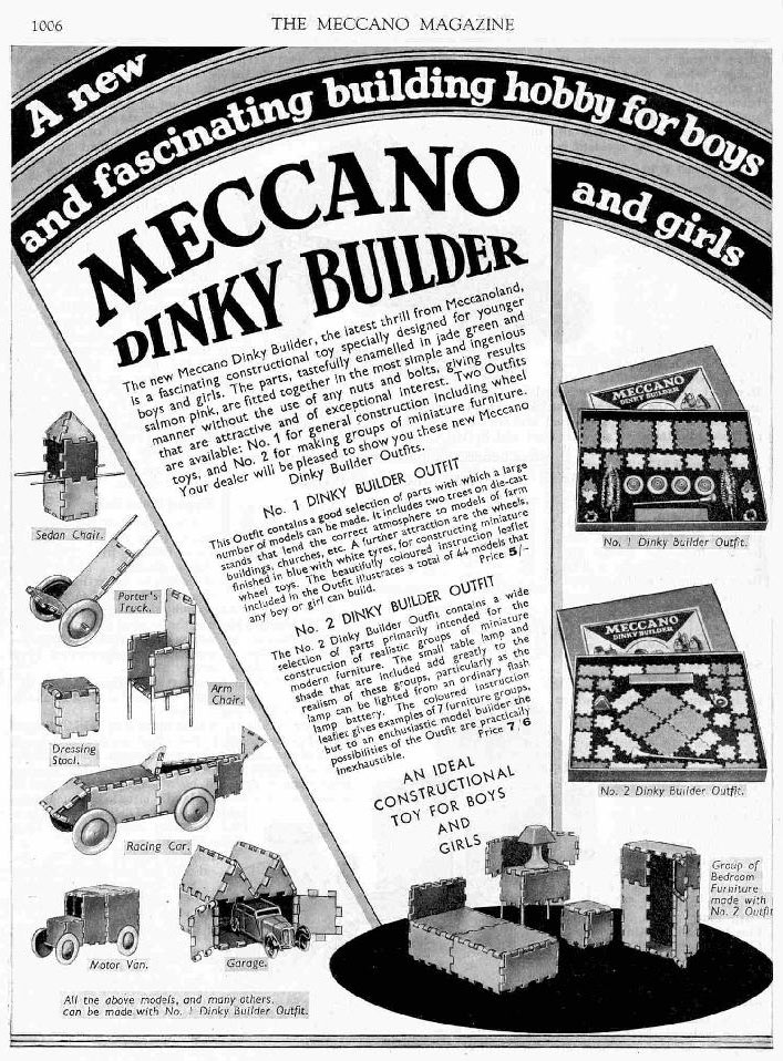 Dinky Builder December 1934 Meccano magazine