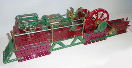 Meccano Single Horitontal Steam Engine