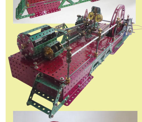 Meccano Single Horitontal Steam Engine