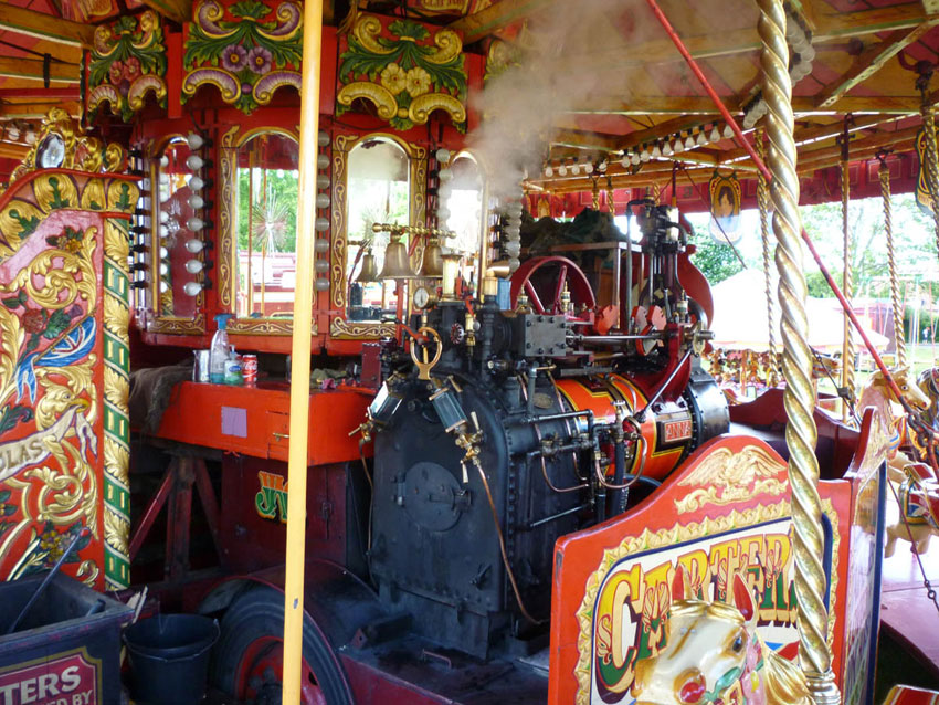 Gallopers steam engine