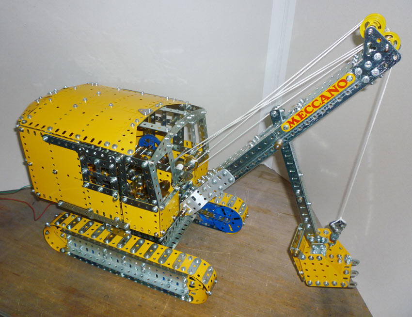 meccano excavator construction digger