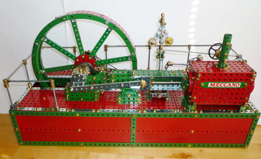 Meccano Corliss steam engine 04