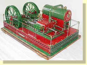 Meccano Twin cylinder engine